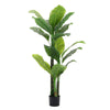 5/6.5ft Artificial Evergreen Tree Fake Tropical Plant in Pot Indoor Outdoor Déco