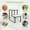 3- Tier Industrial End Table Sofa Bedside Table Nightstand Home Office Bookcase