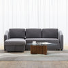Universal Grey Sofa Bed Corner Fabric Sleeper Pull Out Storage Reversible Chaise