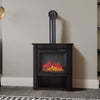 Electric Fireplace LED Charcoal Fuel Flame Fire Burning Stove Recessed Freestand