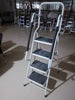 Foldable Non Slip 3 & 4 Step Steel Tread Safety Hand Rail Ladder Durable Panel