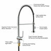 Kitchen Sink Mixer Taps Spray Chrome Brass Faucet Twin Single Lever Swivel Taps