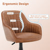 PU Leather Ergonomic Desk Chair Modern Home Office Chair Adjustable Height