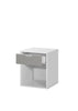 Alton Bedside Cabinet Bedroom Furniture Nightstand Table 1 Drawer White Grey