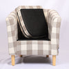 Retro/Vintage Tub Accent Chair Upholstered Padded Armchair Lounge Fabric Sofa UK