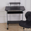 Rolling Office Desk Computer Desk Table Study PC Laptop Writing Desk Workstation