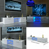 160CM High Gloss TV Unit Stand Cabinet LED Living Drawers Furniture Modern White