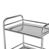 3 Shelves Kitchen Trolley Stainless Steel with Wheel Beauty Salon Cart Trolley