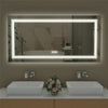 Jumbo 48"LED Lighted Bathroom Mirror Touch Button Anti Fog Backlit Vanity Mirror