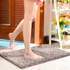 Bath Mat Non-slip Bathroom Rug Fashion Soft Shaggy Microfiber Floor Mat UK