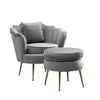 Oyster Velvet Accent Armchair Sofa Chair Footstool Available Lounge Living Room
