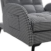 Thick Upholstered Armchair Footrest Occasional Reclining Chair Bed Footstool