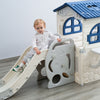 3 in1 multifunctional Children's Slide Playpen Cabin Table Set for Kids Toddlers