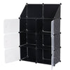 4 Tiers Plastic Storage Wardrobe Clothes Organizer Closet Cupboard Shoe Cabinet