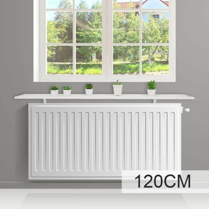 White Radiator Shelves, Including Easy Fit Brackets, Shelf sizes 120cm UK