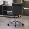 Swivel Computer Desk Chair Velvet Upholstered Button Back Office Executive Chair