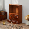Desktop Small Wooden Chest of Drawers Storage Unit Cabinet Cupboard Shelves Rack
