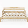 Sofa Bed Day Bed 3ft Single Bed with Trundle King Size Wooden Bed Frame Nature