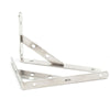 6-12''Triangle Heavy Duty Stainless Steel L-Shaped Wall Shelf Support Bracket UK