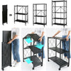 Metal Shelving Unit Storage Racking Display Organiser Rack Kitchen Corner Shelf