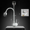 Pull Out Kitchen Mixer Sink Taps Spray Head Single Lever Chrome Mono Mixer Tap