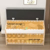 Oak Effect Shoe Bench Cabinet Shelves Storage Hallway Rack Cushion Seat Stand UK
