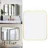 Large Retangle Wall Mounted Bathroom Mirrors Makeup Dressing Metal Frame Mirror