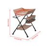 Adjustable Height Baby Changing Table Infant Diaper Changing Station with Wheels