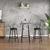 Industrial Bar Table Set, 3 Piece Kitchen Breakfast Bar Table Dining Room Set NS