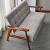 Single/2 Seater Scandinavian Sofa Buttoned Tub Chair Armchair Wooden Frame Sette