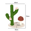 72cm High Cat Cactus Scratcher Tree w/ Toy Ball Flower Climbing Scratching Green