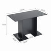 110*60cm Bar Table Base Wide Tabletop Dining Pub Restaurant Bar Bistro Table NEW