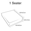 UK PU Leather Sofa Cushion Cover Waterproof Stretch fabric covers Seat Protector