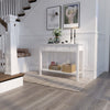 White Console Table 3 Drawer w/Shelf Hallway Hall Table Dressing Table Furniture