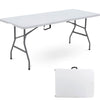 6FT HEAVY DUTY 1.8 Meter FOLDING CATERING CAMPING TRESTLE TABLE BBQ PICNIC PARTY