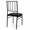 Glass Dining Table and 4 Chairs Set PU Leather Furniture Office Kitchen Modern