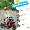 6V Electric Toddler Ride-On Motorcycle 3-Wheel Kids Ride-On Scooter w/ Lights
