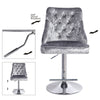 Crushed Velvet Bar Stools High Lift Swivel Stool Hub Club Cafe Breakfast Chairs