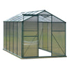 Walk-In Polycarbonate Greenhouse Plant Grow Cold Frames 6x4ft 6x6ft 6x8ft 6x10ft