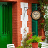 Outdoor Garden Paddington Station Wall Clock Double Sided Outside Bracket Retro
