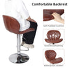 2PCS Bar Stools Gas Lift Swivel Stool Pub Club Cafe Breakfast Chair Faux Leather