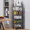Metal 4/5/6 Tier Vegetable Rack Fruit Storage Kitchen Utility Detachable Baskets