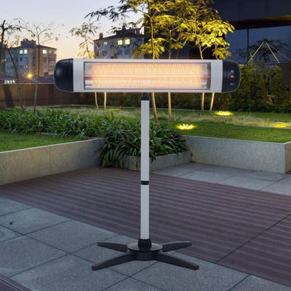 3000W Electric Patio Heaters Outdoor Carbon Fiber Free Standing Garden Warmer UK