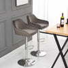 2/4 x Breakfast Bar Stools Bar Chairs Velvet Swivel Chrome Base Gas Lift Kitchen