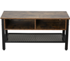 Small TV Stand Vintage Industrial Furniture Rustic Metal Cabinet Storage Unit