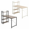 Home Office Computer Desk Wood Desktop Table Study Workstation W/ Side Shelves
