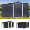 Garden 10x8 8x6 6x6 Metal Shed Outdoor Log Store Firewood Stacking Storage House