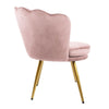 Genesis Flora Accent Tub Chair Scallop Armchair Petal Back With Golden Legs