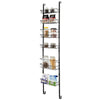 Over the Door Pantry Organizer 6-Tier Height Adjustable Wall Mounted Spice Rack