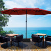 4.6M Patio Double-Sided Umbrella Parasol Outdoor Extra Large Crank Sunshade